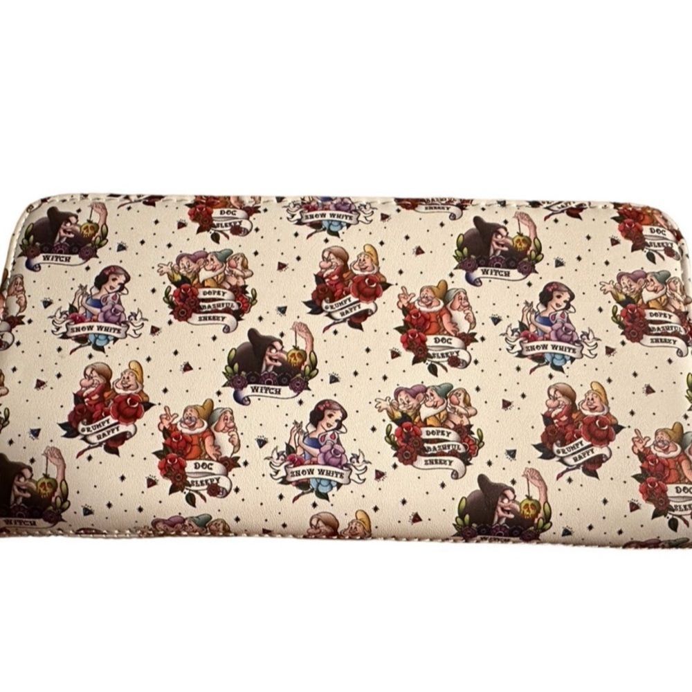 Loungefly Disney Snow White Tattoo AOP Wallet